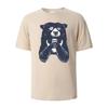 Drinking Bear Print T-Shirt Summer Tees For Men Women 100% Cotton O-neck Oversize Casual Short sleeved Streetwear Basic Top