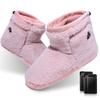 Electric Foot Warmer 2025 Latest Made In Japan Rapid Separable Left and 5 Temperature Includes 2 X 8000mAh Mobile Deep Shoe Type Slippers, Design,
