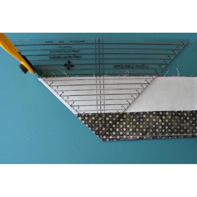 Strip Tube Ruler™ - 9.5  x 9.5  x 13.25  Самый продаваемый инструмент для пэчворка для идеальных треугольников из полуквадратов