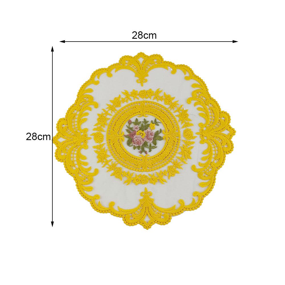 10 Grame Coaster de Dantela 28*28cm Pasta de Fasole Culoare Camel