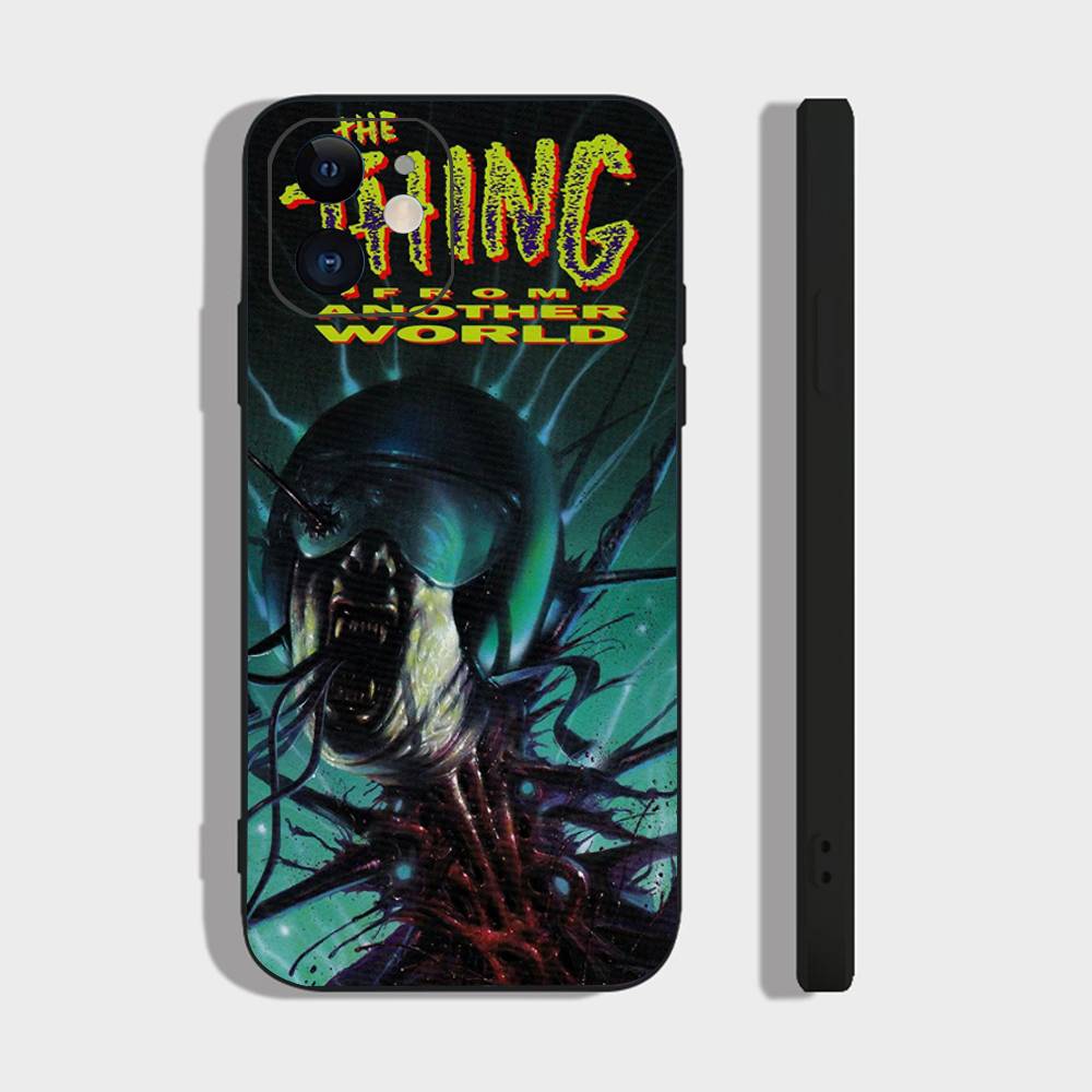 The T-Thing - John Carpenter Thriller Movie Phone Case For IPhone 17 Air 16 15 14 13 Pro Max 11 12 Black Silicone Cover