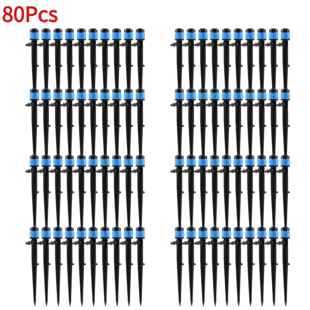 10-100Pcs Garden Micro Drip Irrigation 360 Degrees Rotating Nozzle Sprayer Sprinkler for 4/7" Hose Garden Plants Watering System