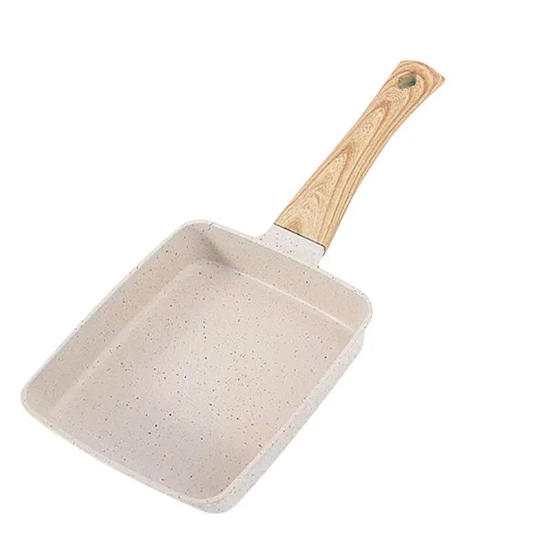 Nonstick Rectangular Pan Japanese Omelette Egg Roll Pans with Detachable Anti Scalding With Handle Kitchen Tools