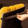 Extend Thickene Backrest Integrated Office Sedentary Chair Cushion Autumn Winter Student Seat Mat Solid Color One-piece Cushion