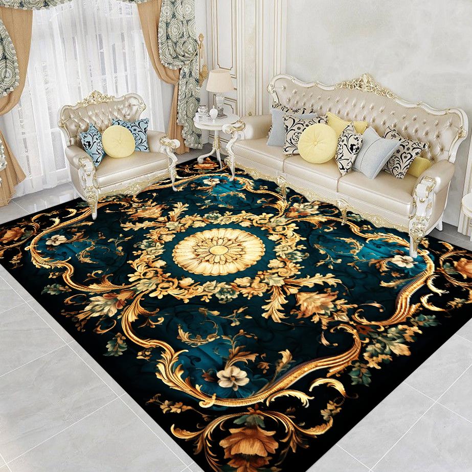 European Gorgeous Large Area Carpet Living Room Decoration Sofa Area Rugs 200x300cm Home Bedroom Soft Non-slip Entrance Mat