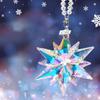 Auto Interior Accessories Crystal Snowflake Pendant Car Pendant Rearview Mirror Hanging Ornaments