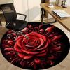 1pc Rose Chair Carpet for Office - Durable, Ideal for Chair Mats, Stylish & Functional Decorative Rug yy260203003
