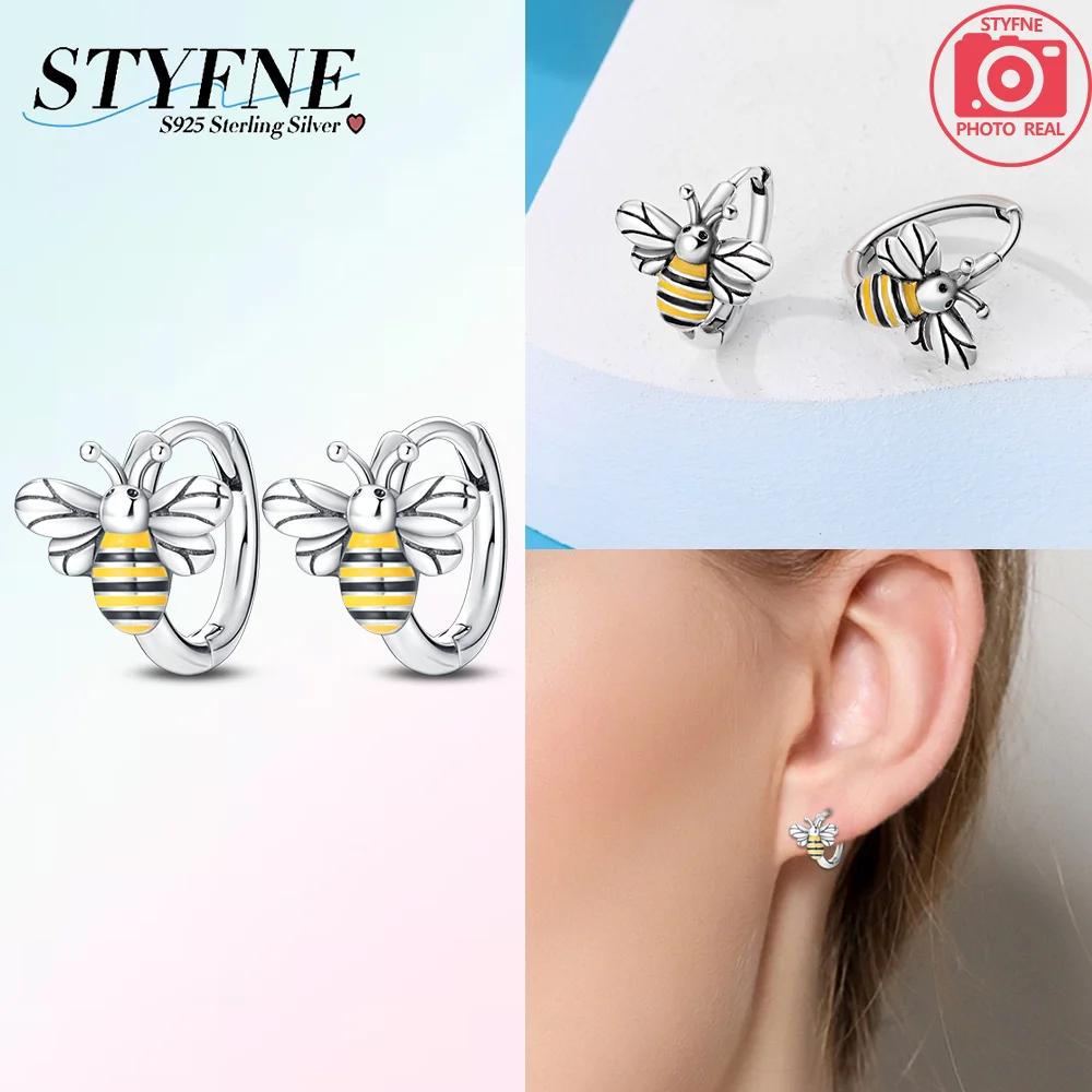Copper Metal Authentic Original Earring of Bat Spider Red Eight-spotted Ladybug Earring Woman's Bee Dragonfly Earring Women High Quality Fine Jewelry