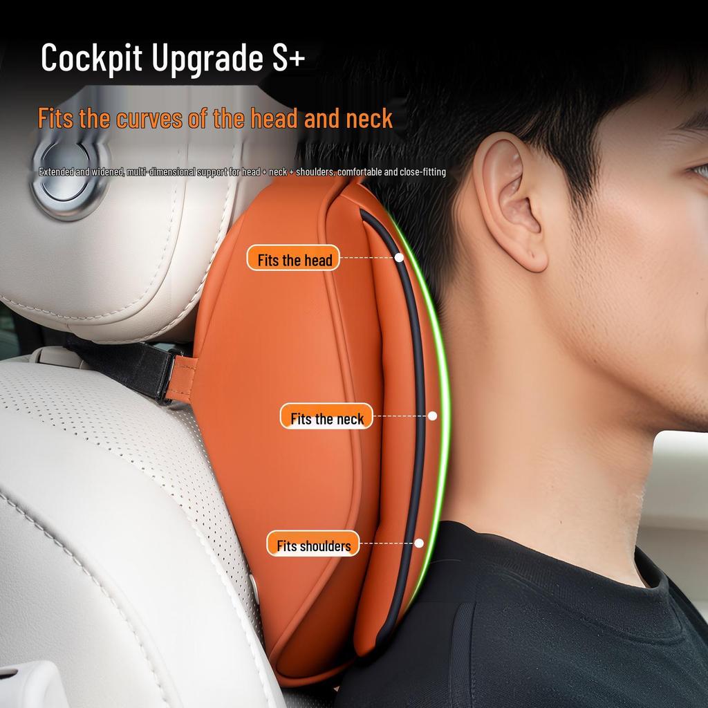 Universal Car Headrest Neck Pillow & Lumbar Support for Kaiyi Shiyue Kunlun Xuan Du Xuanjie Pro X3 V7 iEA