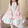 Artículos Originales Genuinos Primavera y Otoño Talla Grande Lolita Camisa Manga de Ji Grande con Sensación de Muñeca Elegancia Hermosa Blusa Femenina para Mujeres de Figura Completa