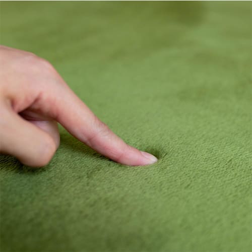 Sayan Sayan Washable Microfiber Rug, Nagomi, 190x190cm, 2 Tatami Mats, Olive, Foldable