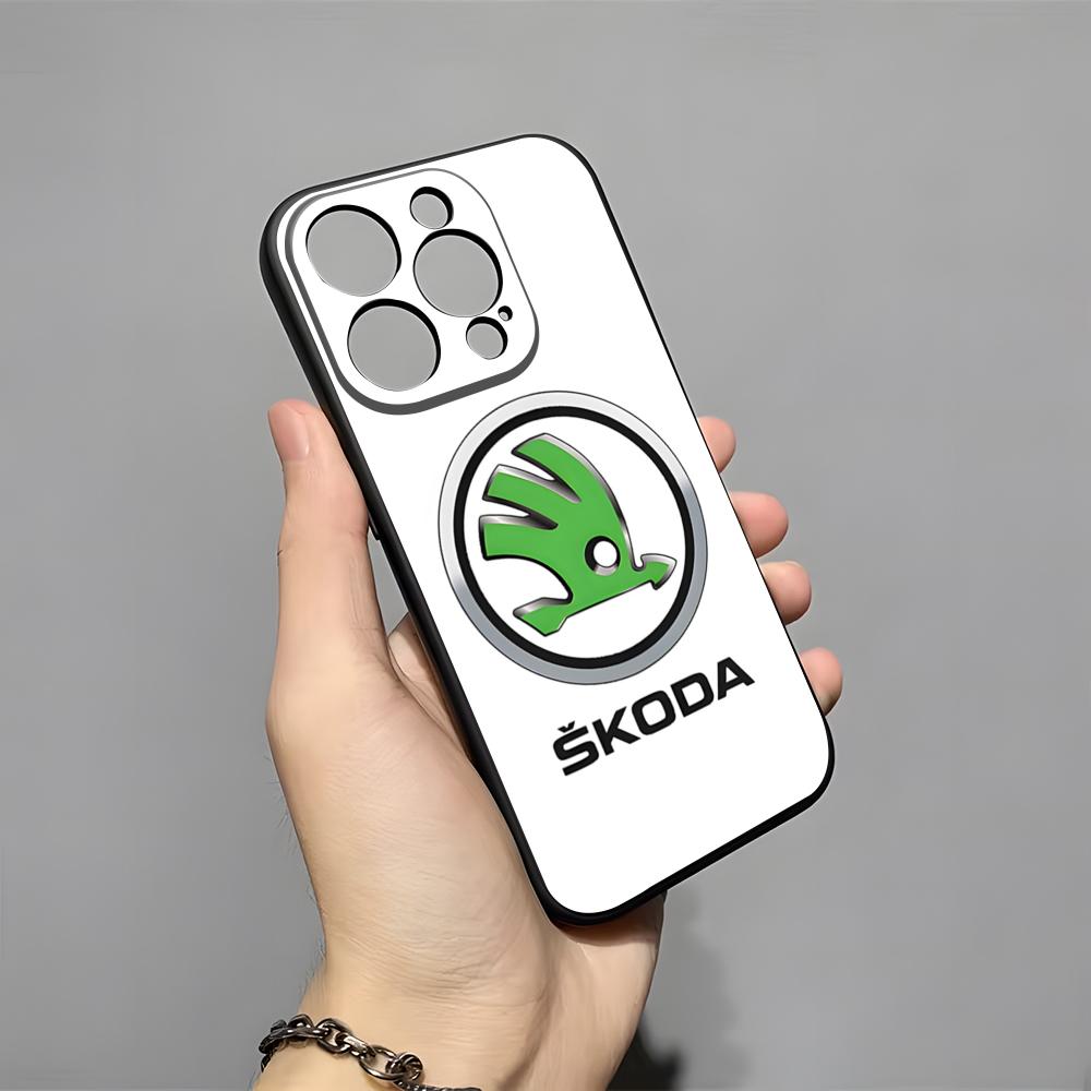 Super Car Design-Skoda Phone Case For 16 Pro Max Iphone 15 14 Pro Max 13pro 11 X Xs Xr 8 7Plus Silicone Cover