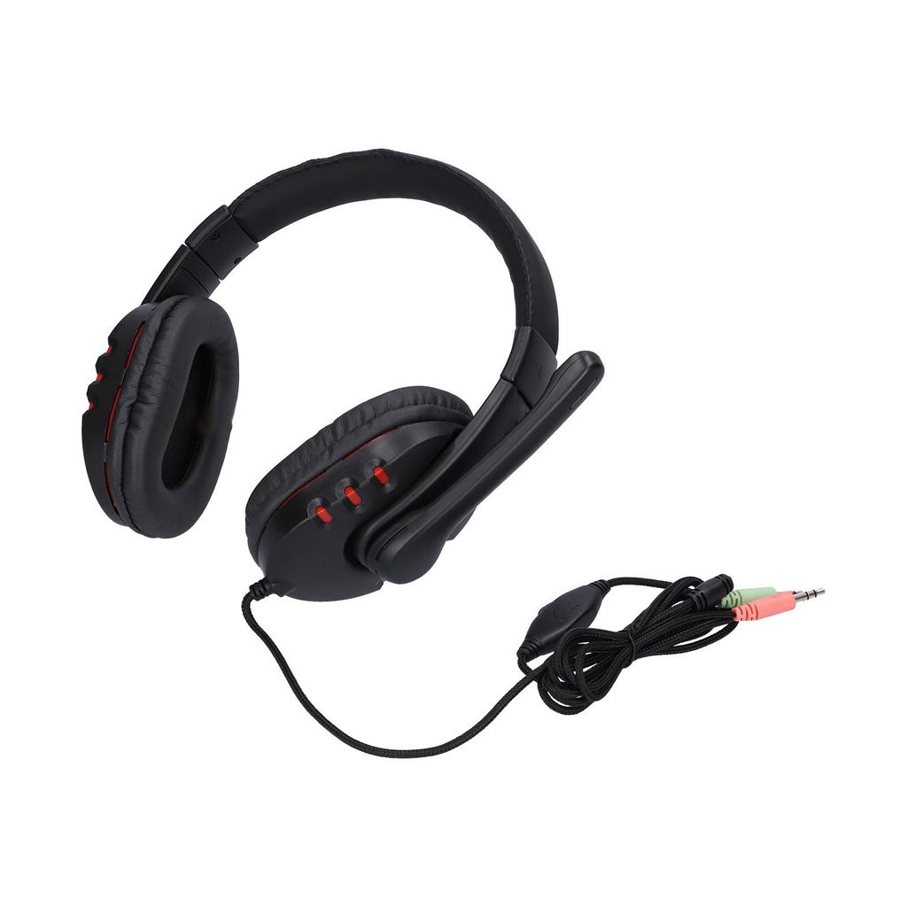 Gaming Headset Verstellbare kabelgebundene Gaming-Kopfhörer mit drehbarem Mikrofon für 3,5-mm-Geräte