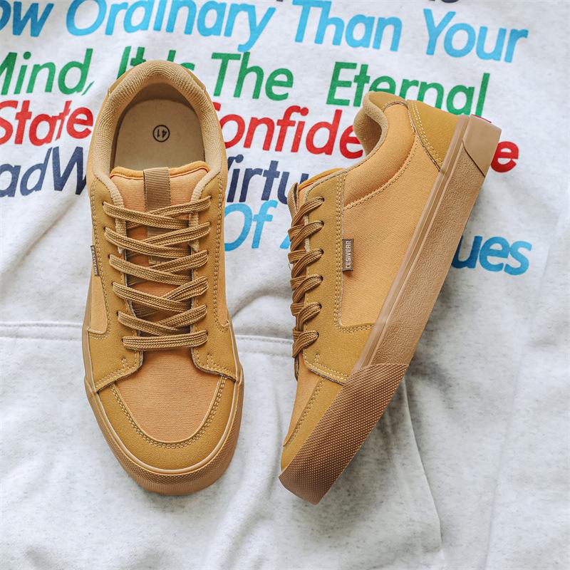 Couple canvas shoes 2025 spring new men's shoes Korean version of sports and leisure shoes versatile niche tide shoes
