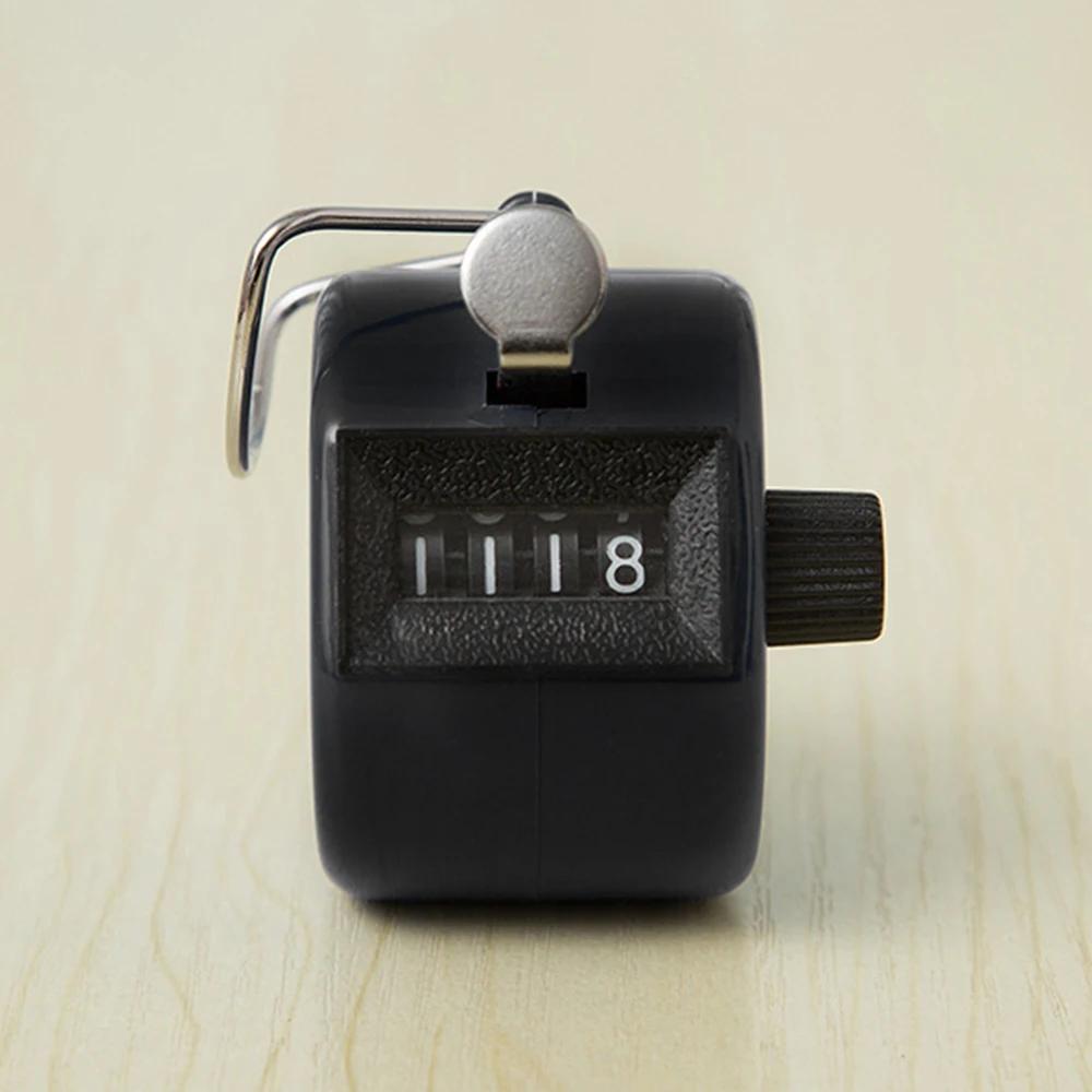 4 Digit Number Counters Metal Shell Hand Finger Display Manual Counting Tally Clicker Color Shell Timer Soccer Golf Counter