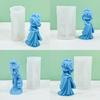 Ancient Doll Candle Silicone Mold 3D Girl Aromatherapy Plaster Soap Resin Mold DIY Chocolate Cake Baking Tool Home Decor