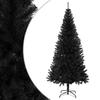 Artificial Black Christmas Tree with Stand 180 Cm PVC