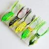 5Pc Simulated Toad Frog Soft Fish Bait Comes With Tassels To Mimic Live Animals And Attract Fishing Prey Outdoor Go Angling Tool