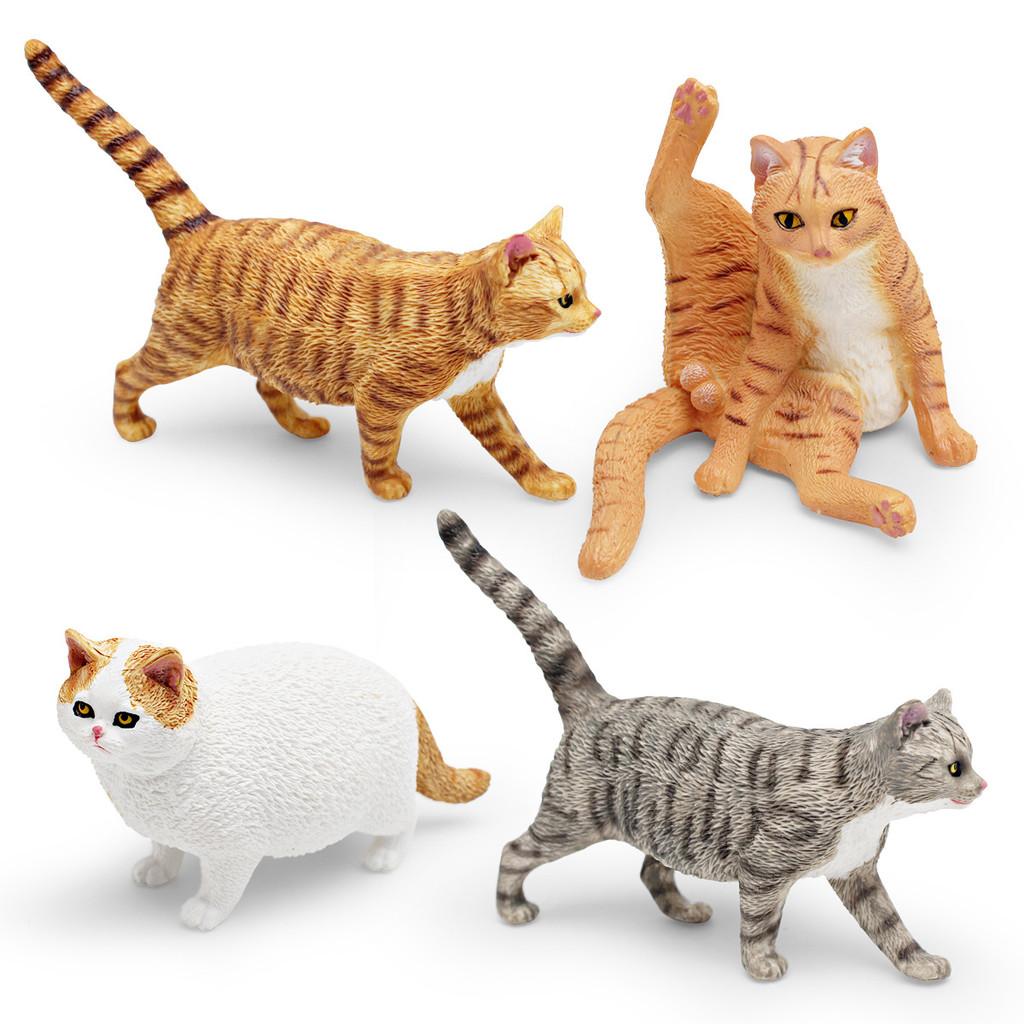Pet Cat Model Pvc Decorative Animal Figurine For Kids Home Decor