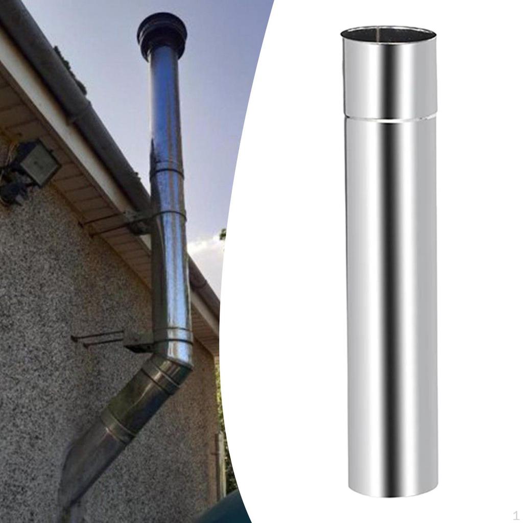 Pipe Chimney Fitting Stainless Steel Tube Waterproof Heat Resistant Leak- Suitable for Stoves Tents