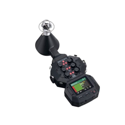 ZOOM VRH-8 VR Microphone (Black) for H8/Q8n-4K, Ambisonics, Equipped with Four Condenser Microphones, 360 Audio Recording