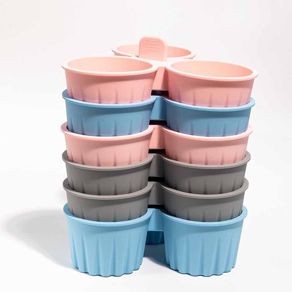 Silicone Steamed Egg Mold Reusable Design Silicone Muffin Pan Air Fryer Egg Mold  Baking Kitchen