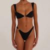2025 Sexy European & American Metal Buckle Bikini - Women's Beach Swimwear