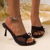 Fashion 2025 Brand Shoes Female Open Toe Women's Slippers Fashion Outdoor Dress Summer New Butterfly-knot Versatile Sandals Slippers