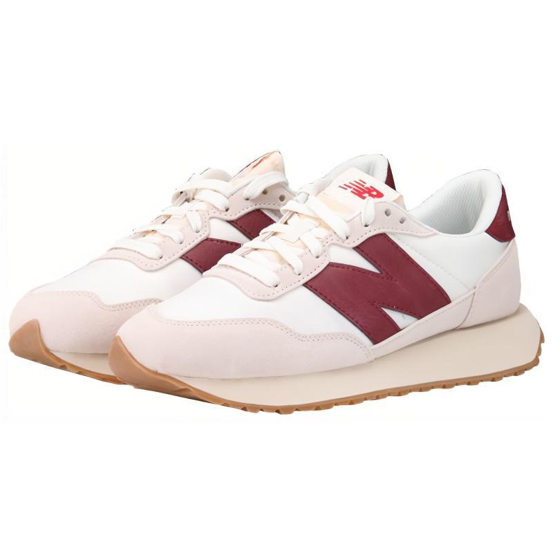 New Balance 237 Weiße Burgunder Sneakers MS237SB