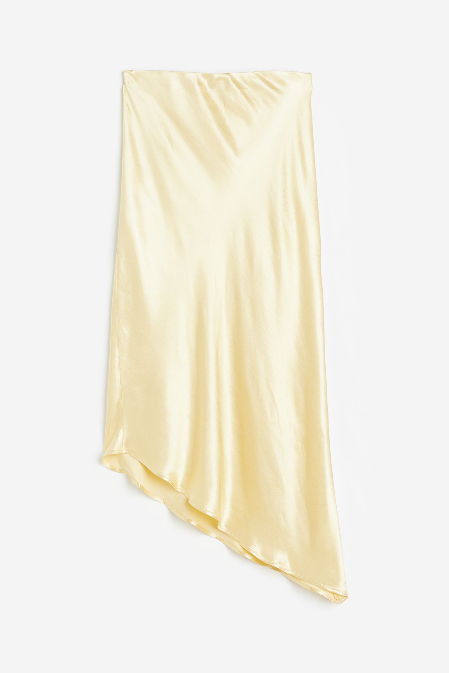 

Асимметричная атласная юбка