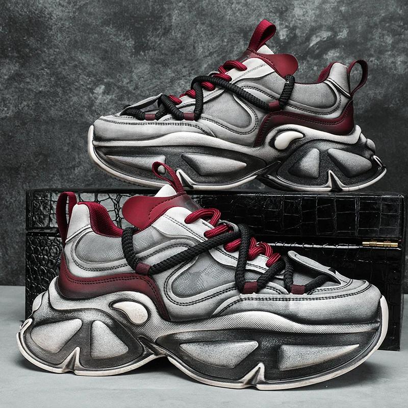 Sneaker Casual Scarpe da Ginnastica da Uomo Scarpe Morbide e Confortevoli per Uomo Sport e Tempo Libero Mocassini con Fondo Spesso Resistenti all'Usura Moda