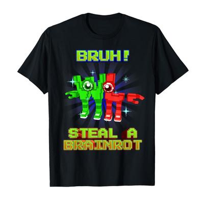 Bruh WL W oder L Lustiger Hirnfraß für Jungen Kinder Jugendliche T-Shirt Für Männer Frauen 100% Baumwolle T-Shirts Kurzarm Tops 1124-1