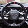 Hand-Stitched Non-Slip Carbon Fiber  Leather D-Type Car Steering Wheel Cover for GAC Trumpchi Empow -2024