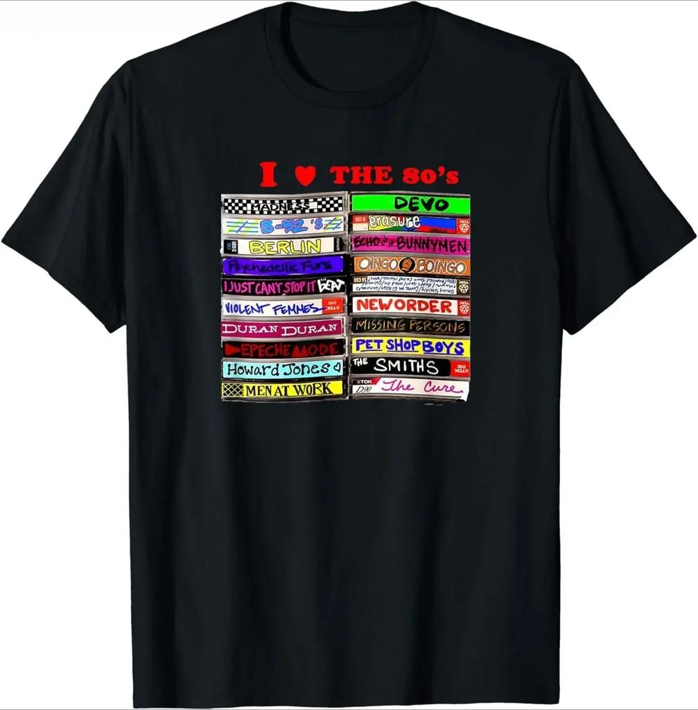 I Love 80sstyle Womens Tshirts Fun Party Retro Birthday Tshirts The Best Gift Tops and Tshirts and Pure Casual StyleY2K