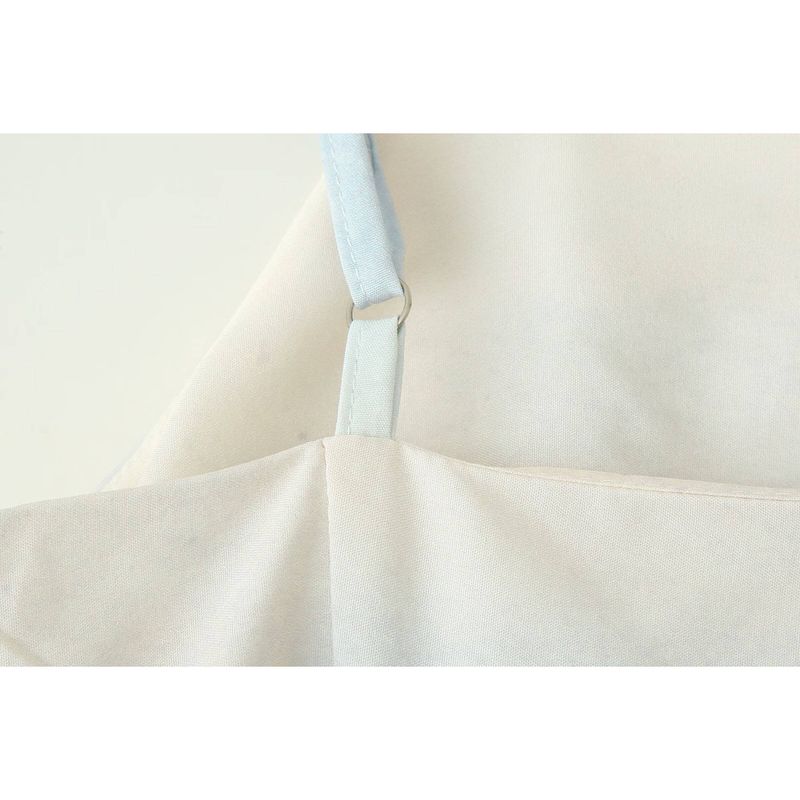 Kaslead New Arrival Women's Clothing Fashion Style Fashion Simple and Thin Sling Waist Trimming Printing Dress