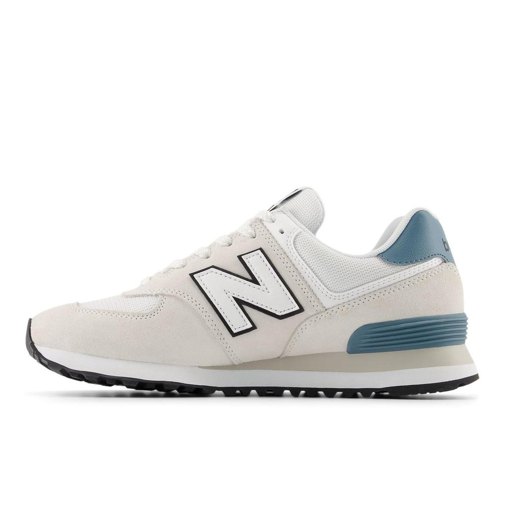 New Balance U57452Z Classic Unisex Sneakers 574 Suede Mesh Running Shoes Black/Grey Width D 25.5cm