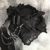 Lolita Ribbon Bows Beaded Pendant Bonnet Cap Headdress Gothic Flower Lace Mini Top Hat Headwear Cosplay Accessories