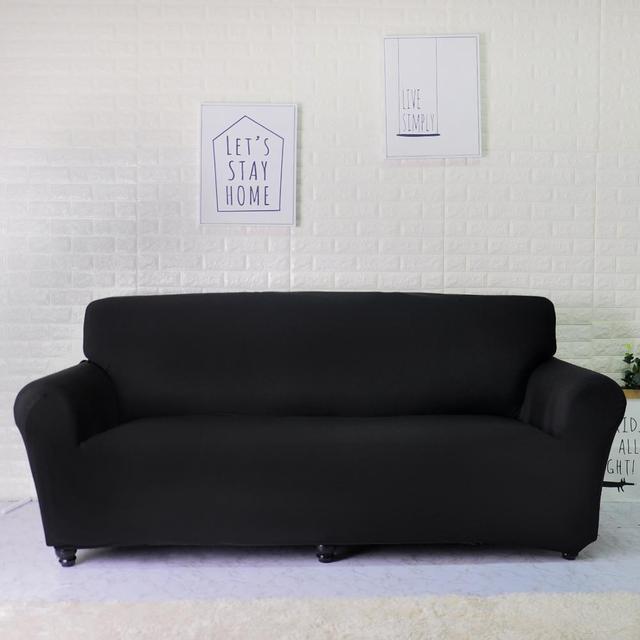 Solid Color Sofa Cover Big Elasticity Stretch Couch Cover Loveseat Sofa Corner Sofa Towel Furniture Cover