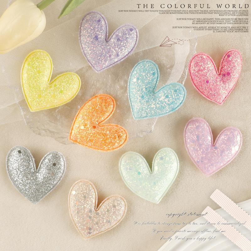 

Duoku Embroidery Three-Dimensional Love Badge Embroidery Sticker Sequined Love Accessories Hairpin Cloth Label Clothing Accessories Cloth Sticker 9 combinations, please shoot multiples of 9.