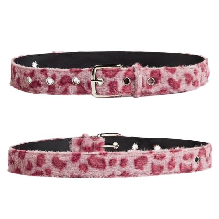 Leopard Pattern Stretch Belt Adjustable Closure For Women Men Soft Washable Fabric Wear