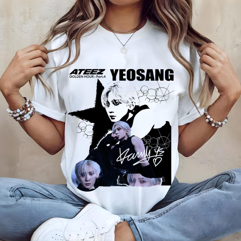 Ateez Yeosang Shirt, Ateez Golden Hour Part 4 Shirt, Ateez World Tour 2026 Sweatshirt, Ateez Members Kpop Shirt, Ateez Andrenaline Shirt