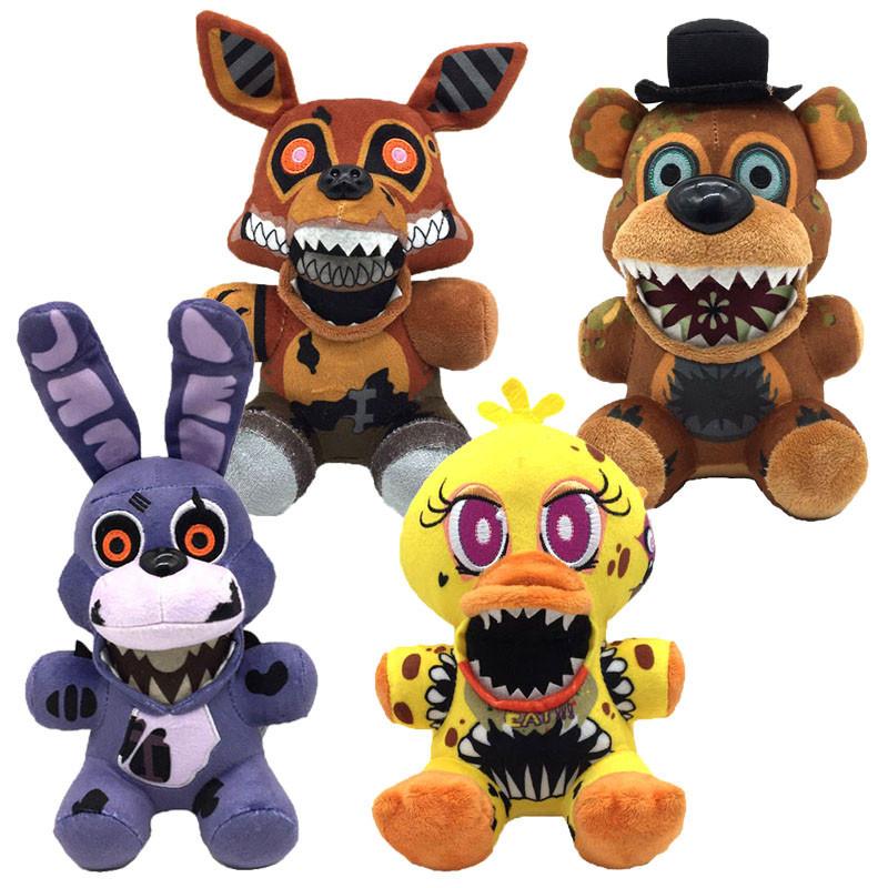 Entzückende Five Nights At Freddy's Plüschtiere mit Chica, Bonnie, Foxy und Freddy für Kinder
