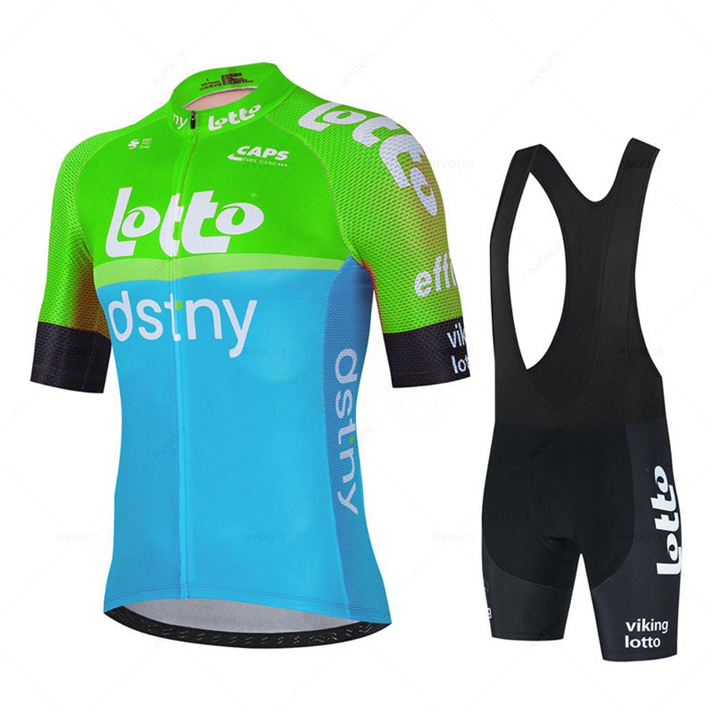 

Lotto Cycling Jersey Set 2026 Summer New Bicycle Clothing MTB Uniform Riding Bib Shorts Bike Clothing Maillot Ciclismo Hombre L