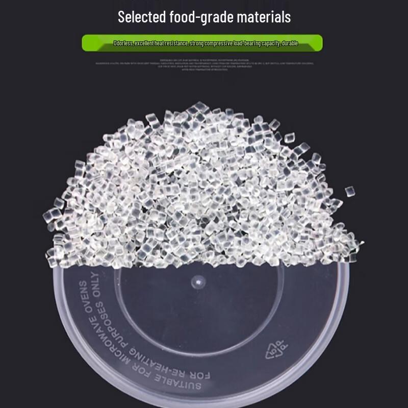 Yongduo 450ml Round Disposable Plastic Food Containers (450-Pack)