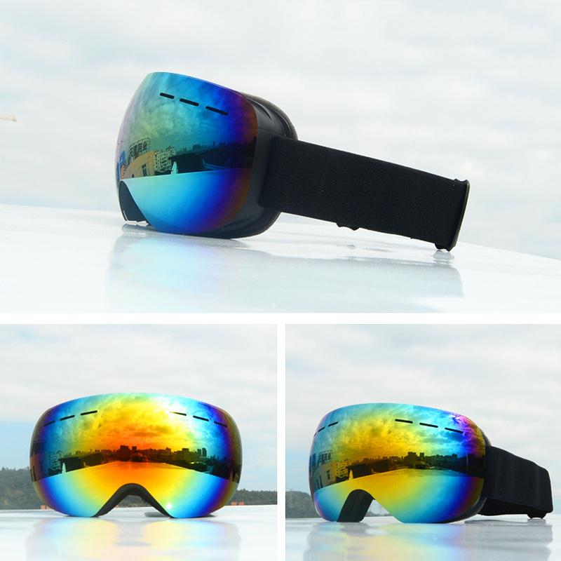 2024 Adult Ski Goggles Outdoor Cycling Large Spherical Surface Double Layer Anti Fog Glasses Clippable Myopia Goggles