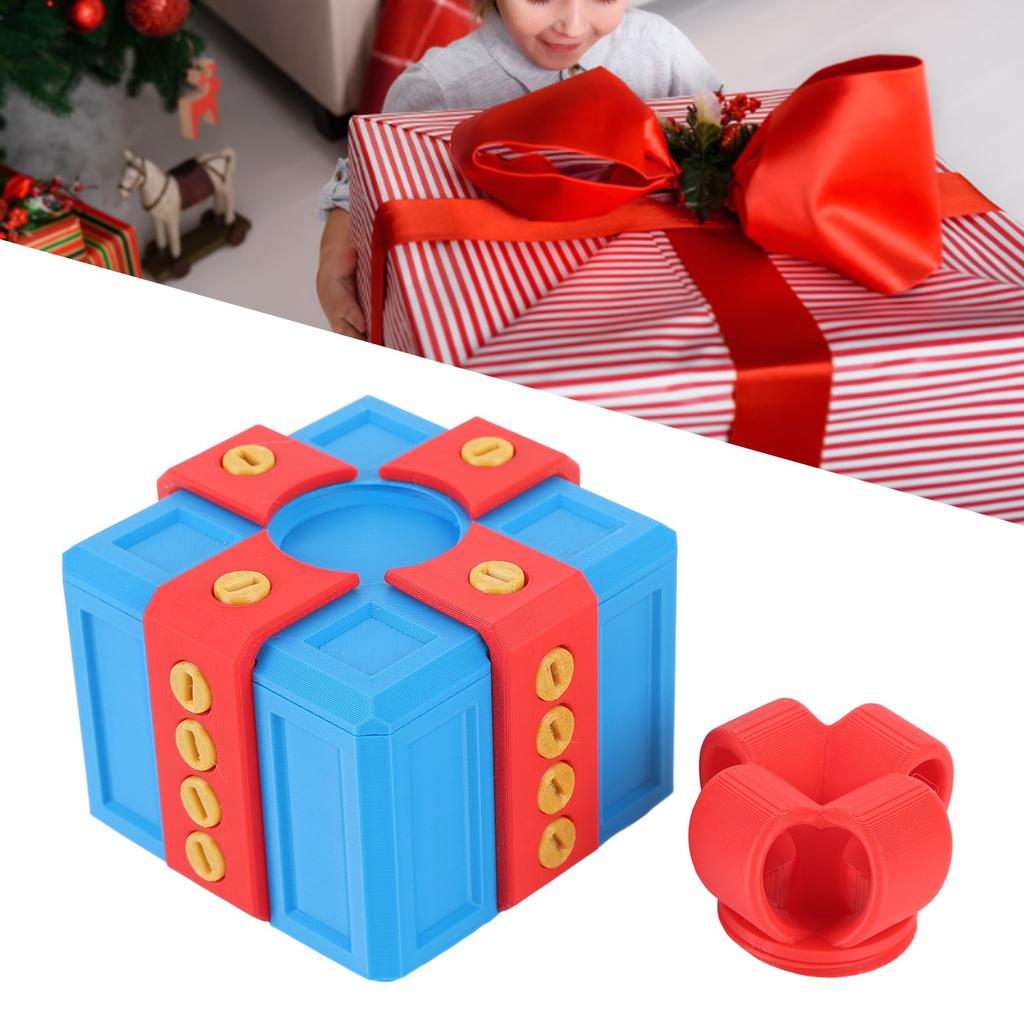 Annoying Present Box with Screws Novelty Funny 3D Printed Present Box for Storing Toys Holiday Decorations