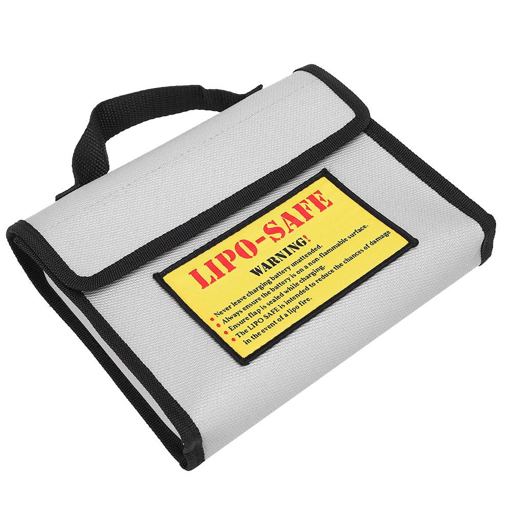 

Ya2011 Model Airplane Lithium Battery AntiExplosion Bag Double Layer Fire Bag Silver