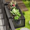 IJzerkunst Bloempotstandaard Multifunctionele Bloempot Organizer Balkon Opbergrek Vensterbank