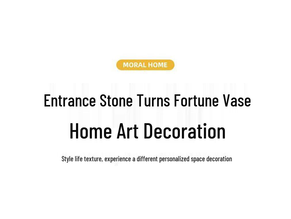 Slender Vertical Ceramic Vase Ornament for Living Room or Foyer