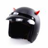1 Paar Silikonkautschuk Hörnchenförmige Kopfbedeckung Flügelform Moto-Helm Dekoration Bobber